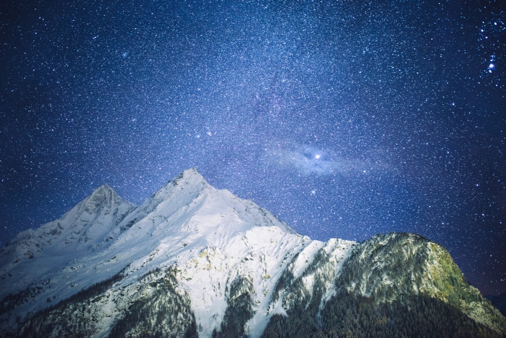 Suisse, paysages, Swiss Landscape, nature, Forclaz, Valais Swiss milky way